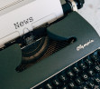 Typewriter with 'News' typed